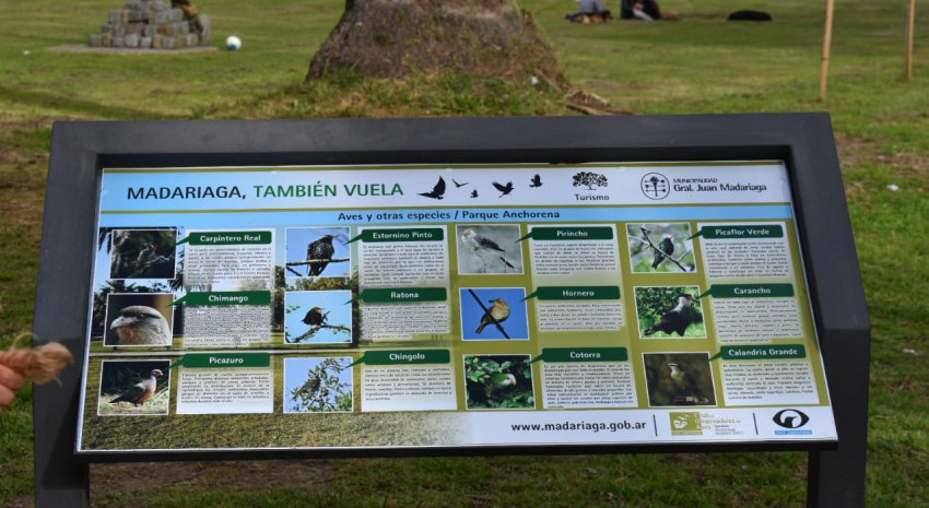 Colocaron un nuevo cartel de observacin de aves