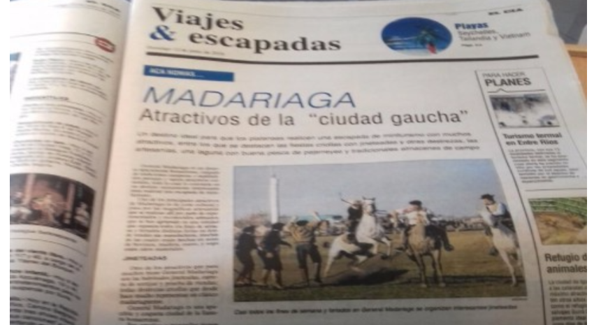 Fuerte presencia de Madariaga en el principal diario platense