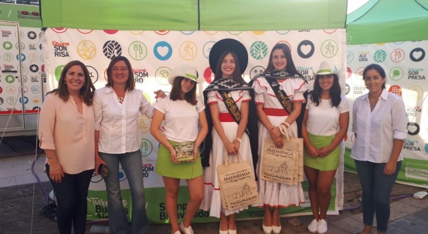 Madariaga estuvo presente en el arranque de la promocin de los destin