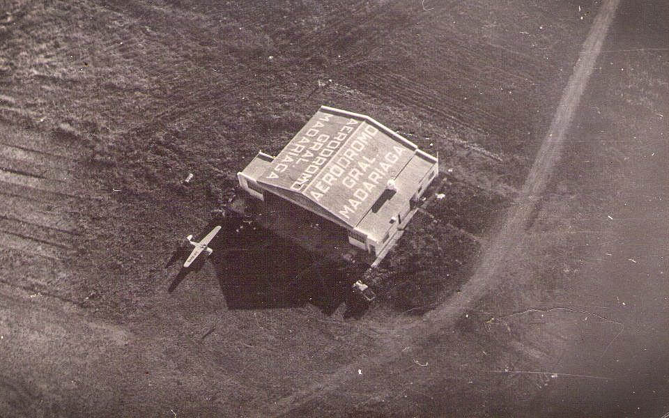 Vista aerea del aeroclub Madariaga en 1955