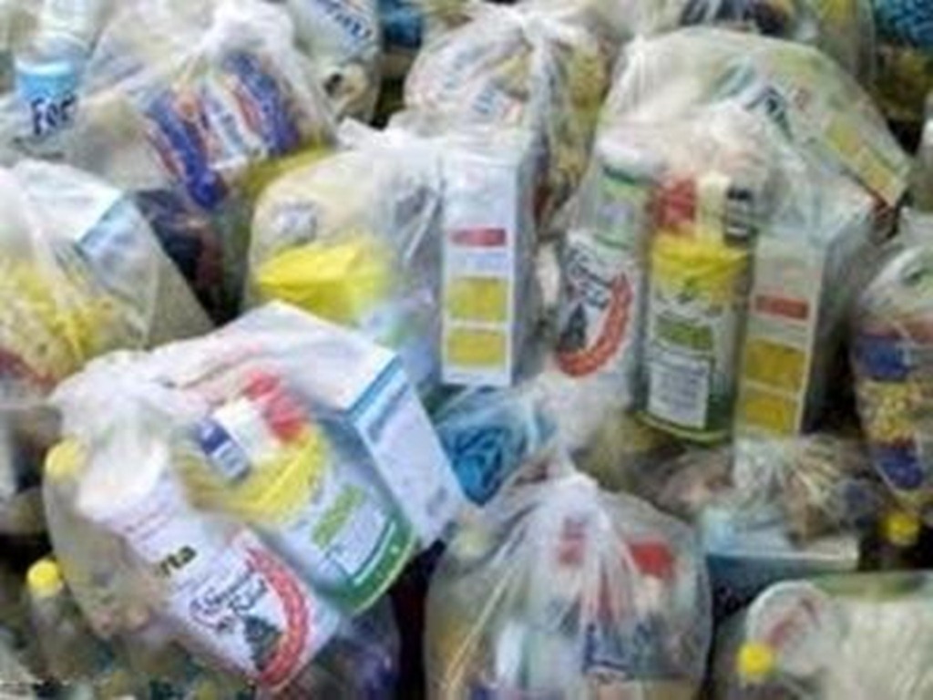 Bolsas de alimentos a entregar