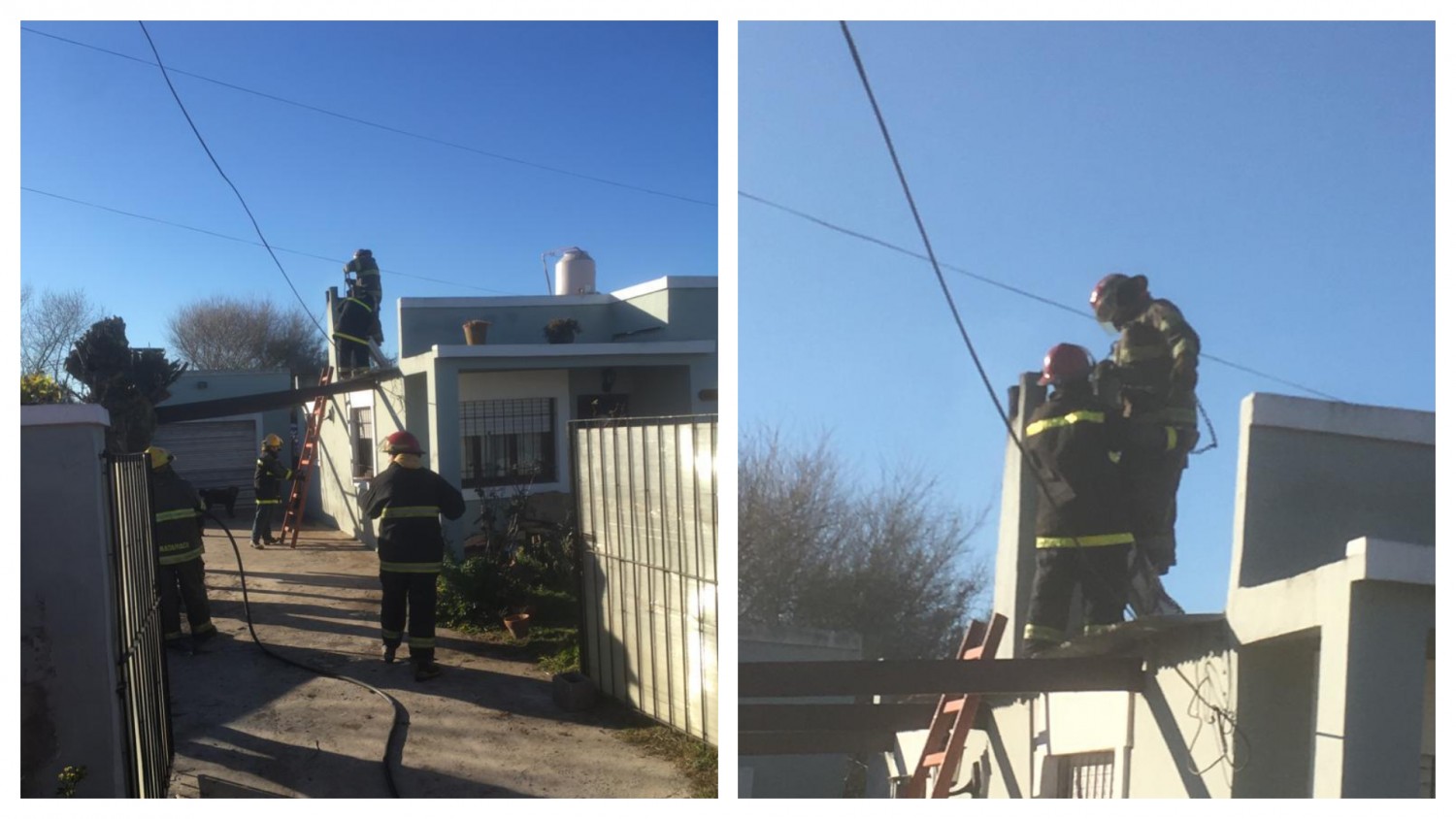 bomberos chimenea