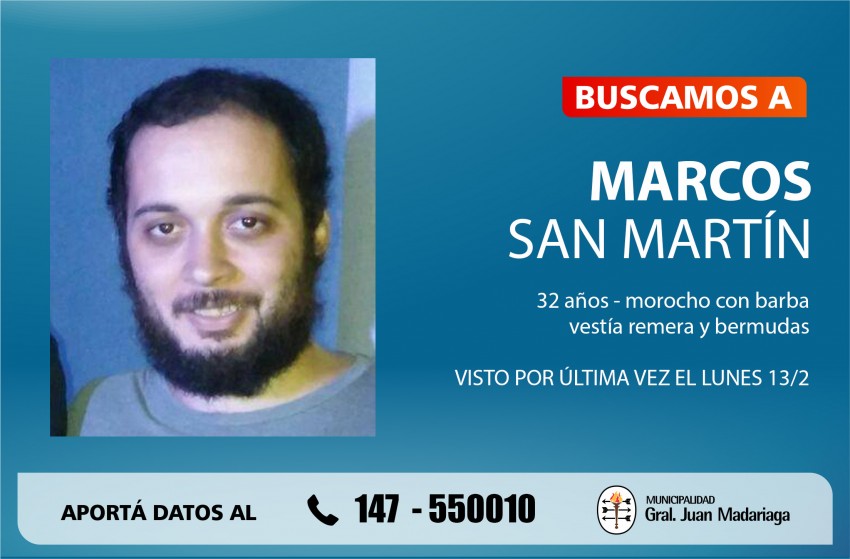 buscamos a marcos san martin