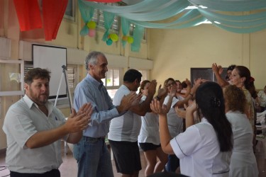 Popovich en el Taller de diabetes