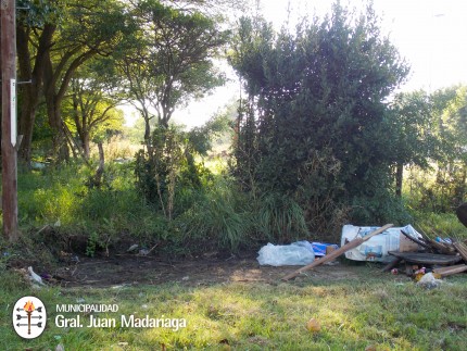Defensa Civil recorri terrenos baldos abandonados y con basura