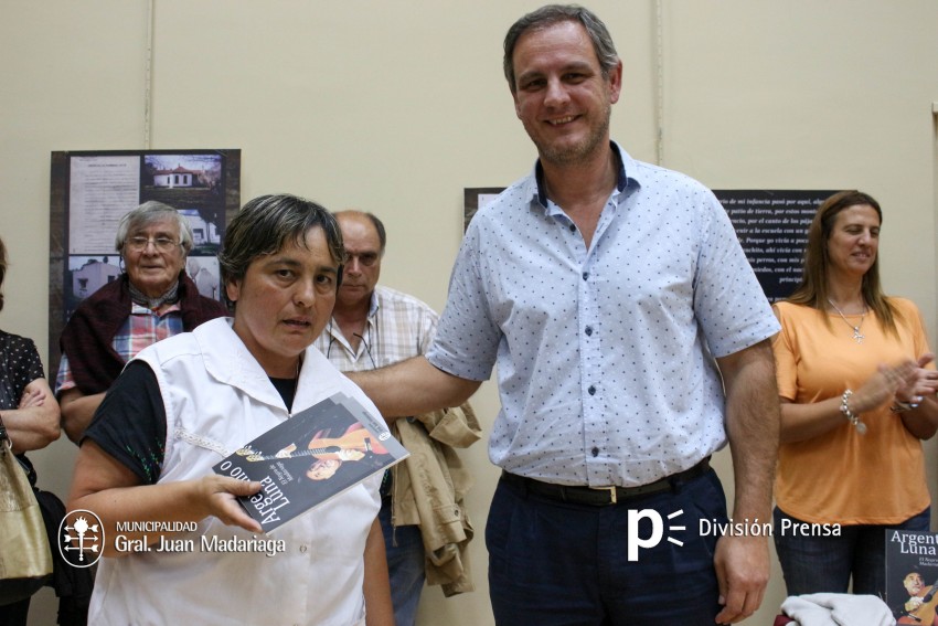 Presentaron el libro Argentino Luna el Negro de Madariaga
