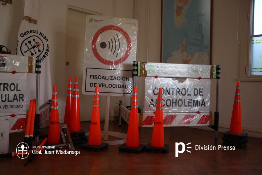 El municipio recibi� un importante kit de seguridad vial