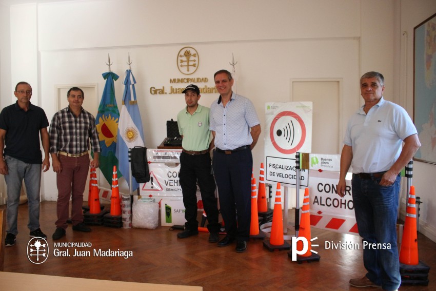 El municipio recibi� un importante kit de seguridad vial