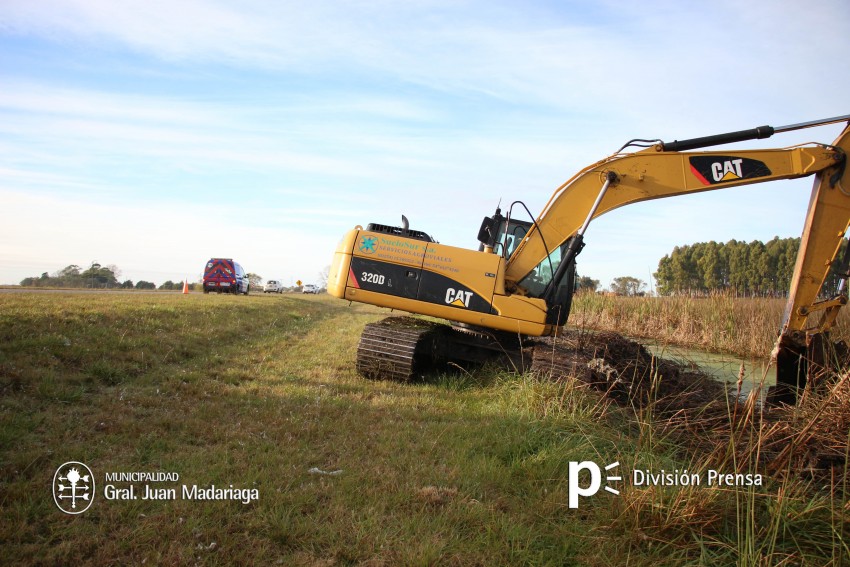 Abrieron un nuevo canal para escurrir las aguas de la zona sur
