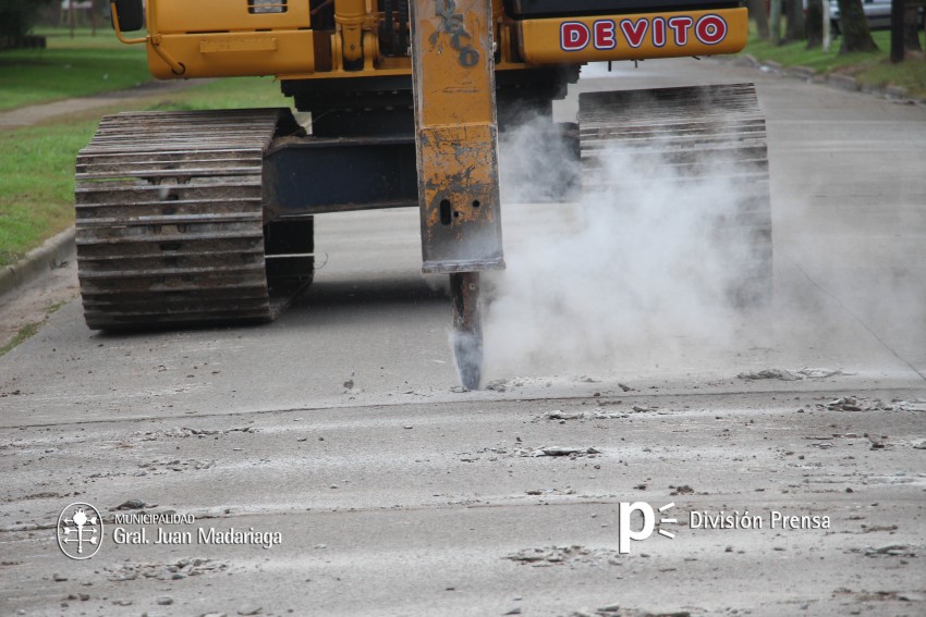 Comenz la obra de la doble mano de calle El Tala