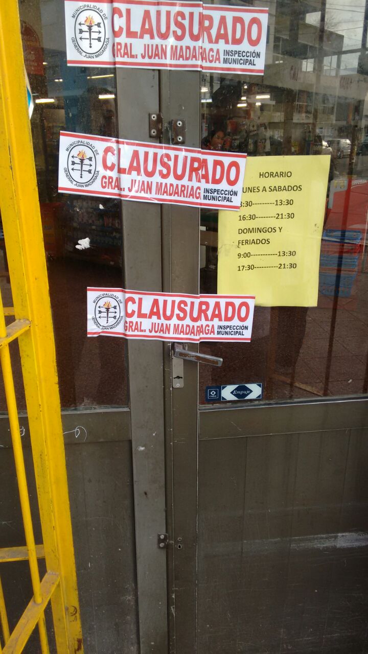 Clausuraron un supermercado cntrico por falta de higiene