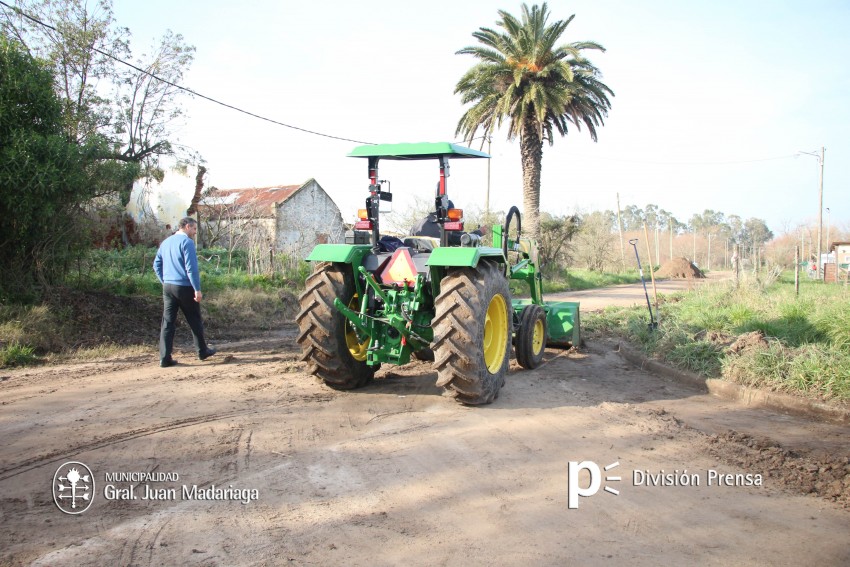 Santoro recorri algunas de las obras que se ejecutan en la ciudad