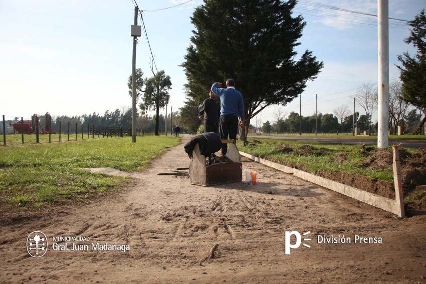 Santoro recorri algunas de las obras que se ejecutan en la ciudad