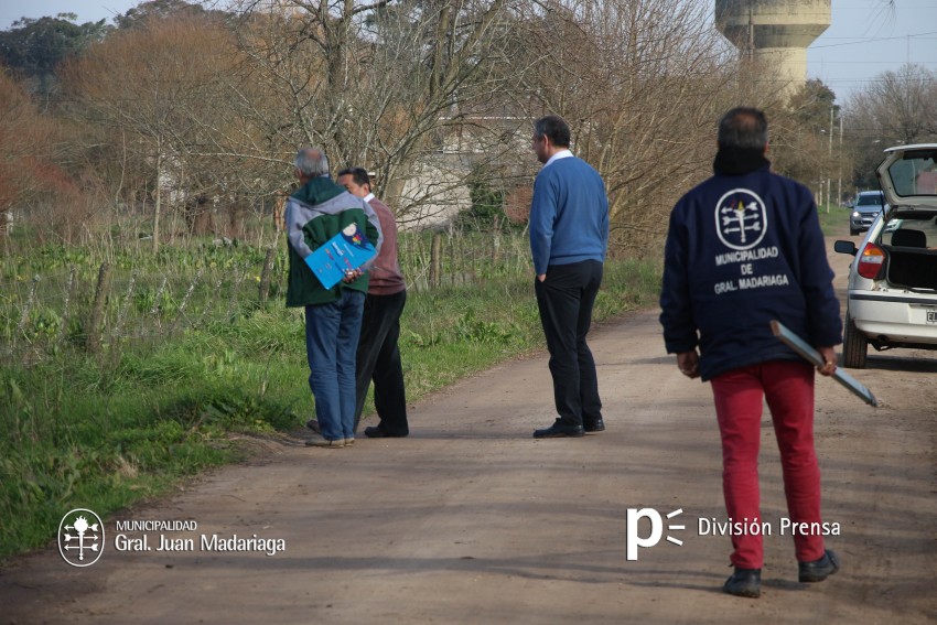 Santoro recorri algunas de las obras que se ejecutan en la ciudad