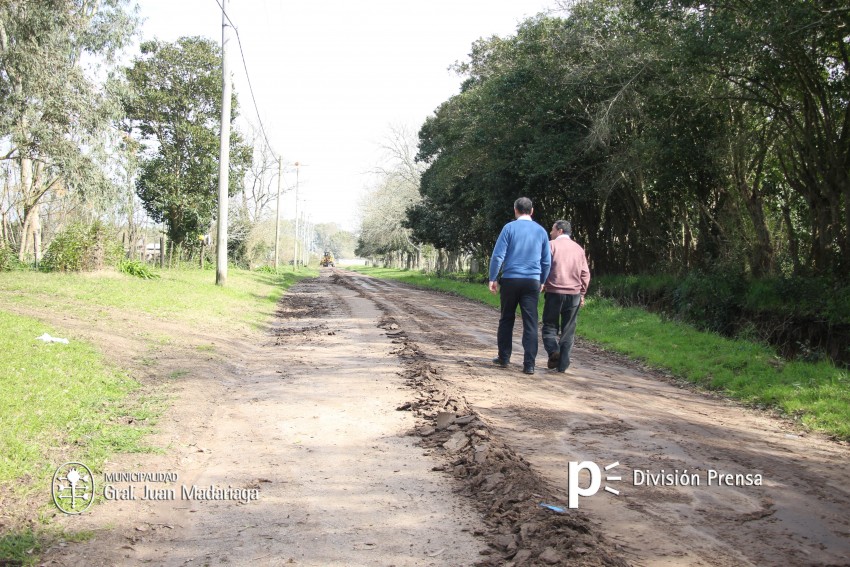 Santoro recorri algunas de las obras que se ejecutan en la ciudad