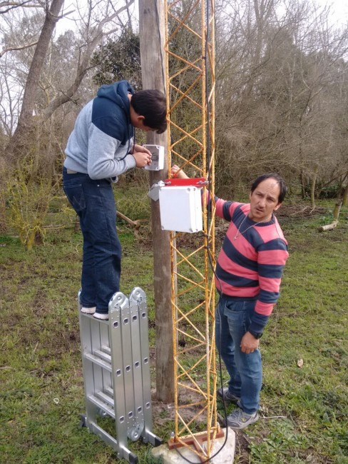 Avanzan los trabajos para proveer de internet a los parajes de Juancho