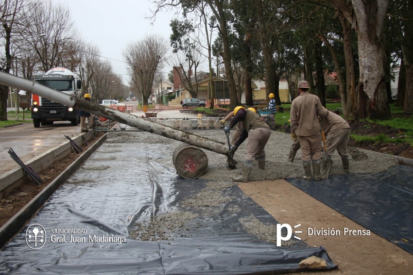 Santoro visit la obra de la calle 