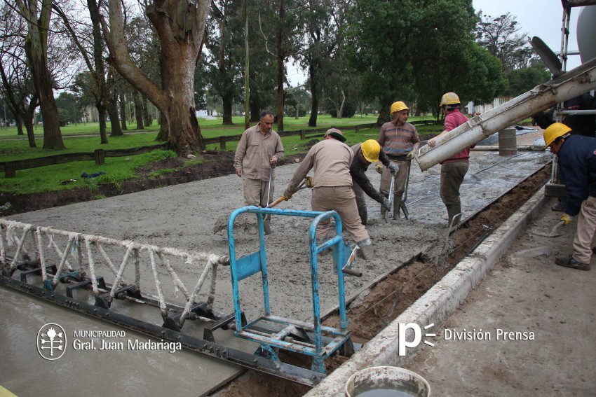 Santoro visit la obra de la calle 