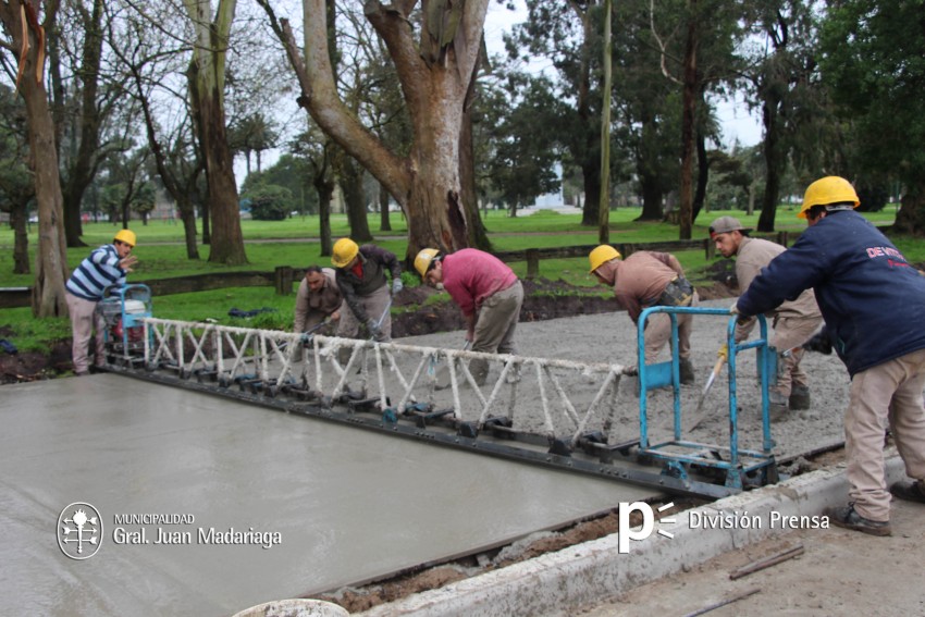 Santoro visit la obra de la calle 