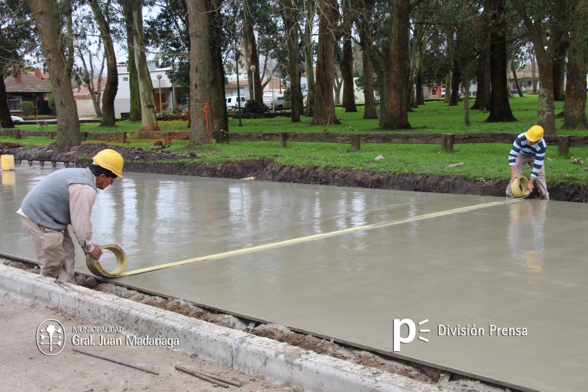 Santoro visit la obra de la calle 