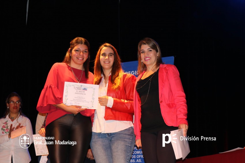 Entregaron diplomas a egresados de cursos de formacin profesional