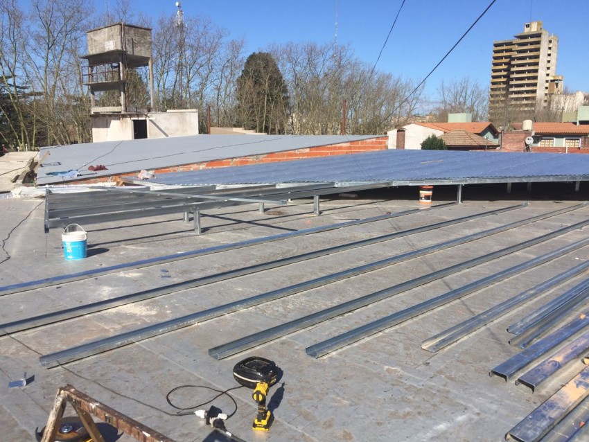 Nueva obra en los techos de la terminal de mnibus