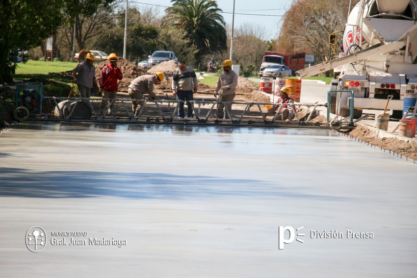 La obra de doble va de calle El Tala lleg al 80 % de ejecucin