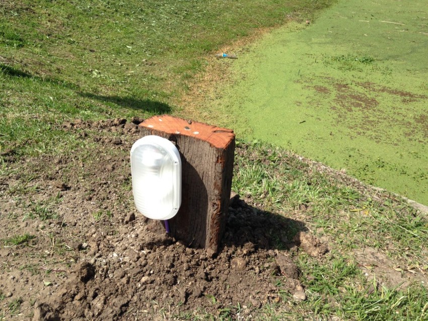 Colocaron polvo de piedra y mejoraron la iluminacin de la Departament