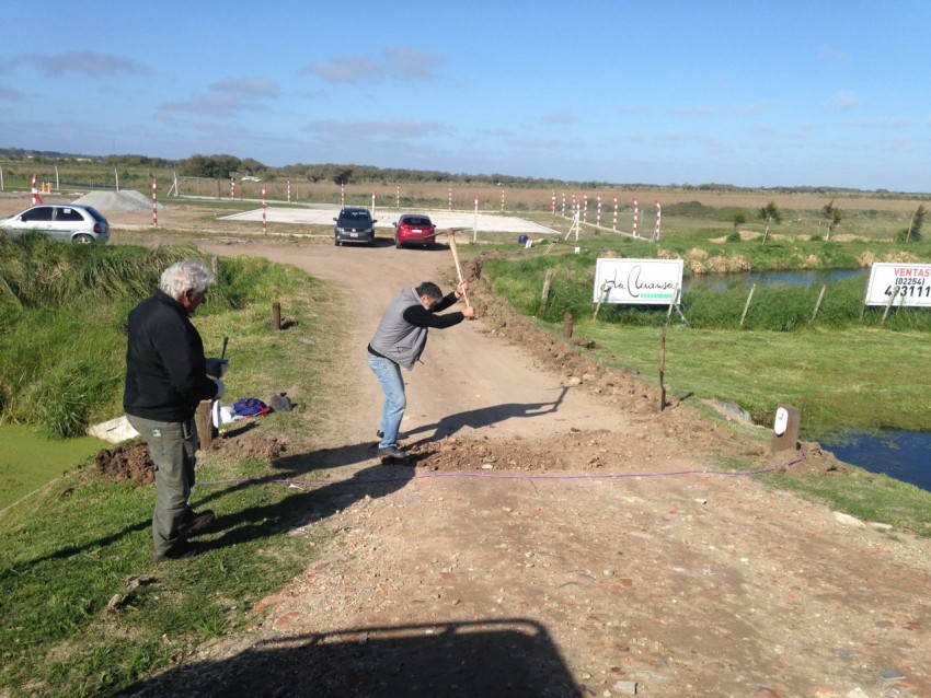 Colocaron polvo de piedra y mejoraron la iluminacin de la Departament