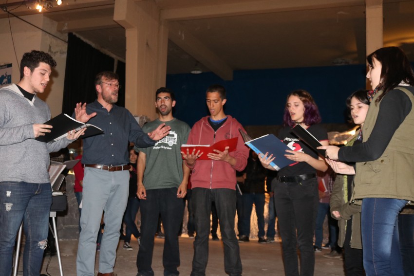 Presentacin coral en el museo Tuy Mapu