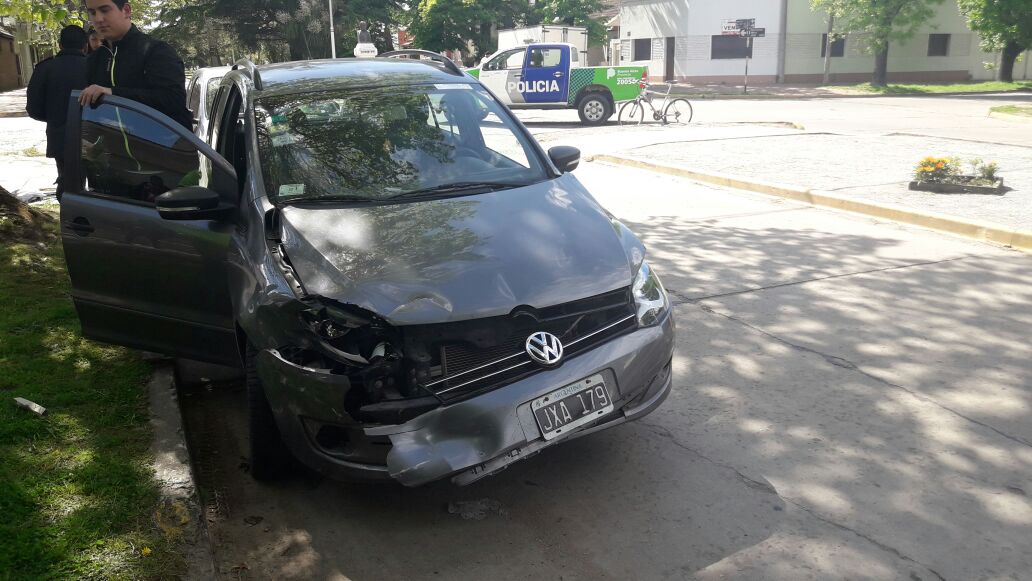 Choque sin consecuencias graves en el centro de la ciudad