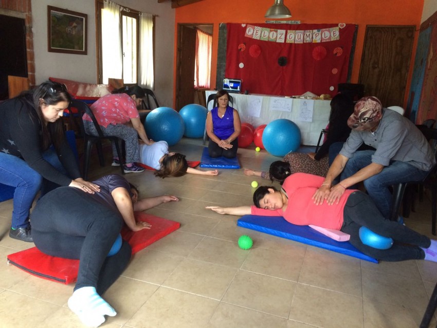 Hubo muy buena convocatoria de embarazas en la jornada de relajacin y