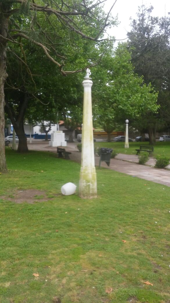 Arreglos en Plaza Madariaga luego de daos provocados por vandalismo