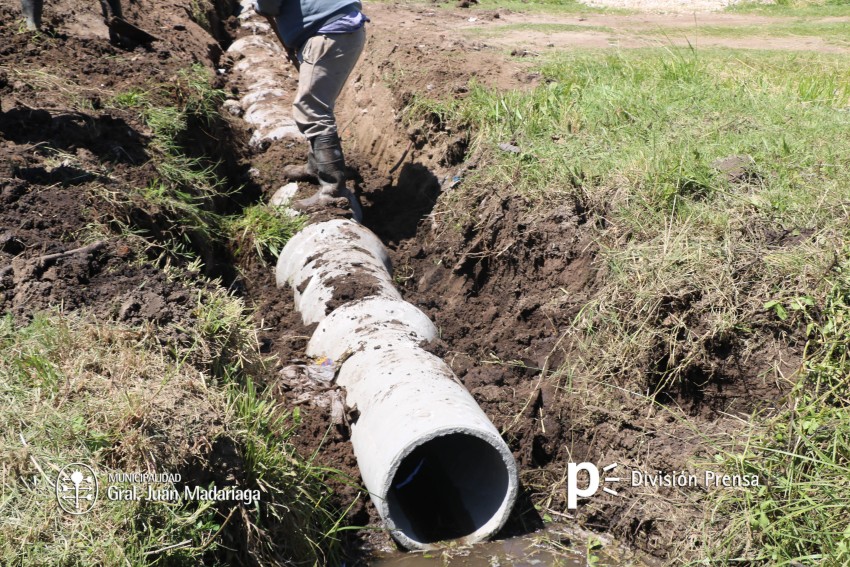 Realizaron importantes trabajos para mejorar el desagüe en el barrio S