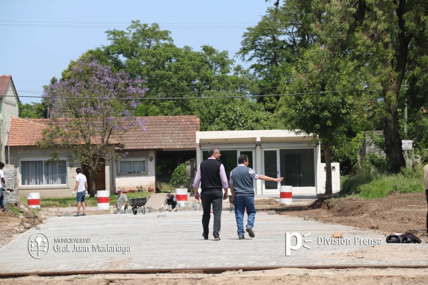 El adoquinado del cruce de Alem a Rivadavia lleg a los 80 metros