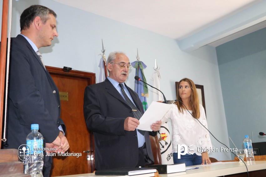 El intendente particip de la jura de Concejales y Consejeros Escolare