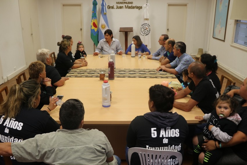 Familiares de Damián Sepúlveda fueron recibidos por el municipio