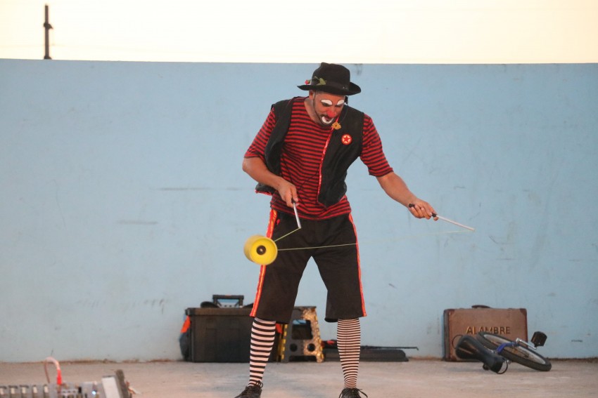 El Payaso Alambre se present nuevamente en el Anfiteatro con sus prue