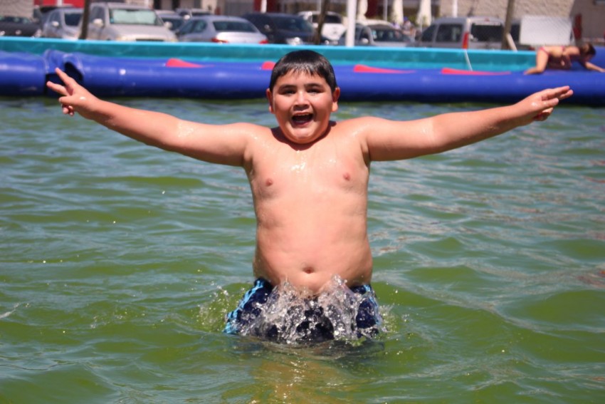 Los chicos del paraje Macedo disfrutaron de una jornada en el parque a