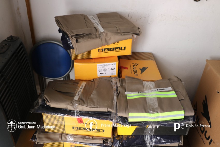 Entregaron indumentaria a 125 empleados municipales