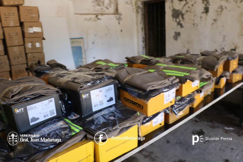 Entregaron indumentaria a 125 empleados municipales