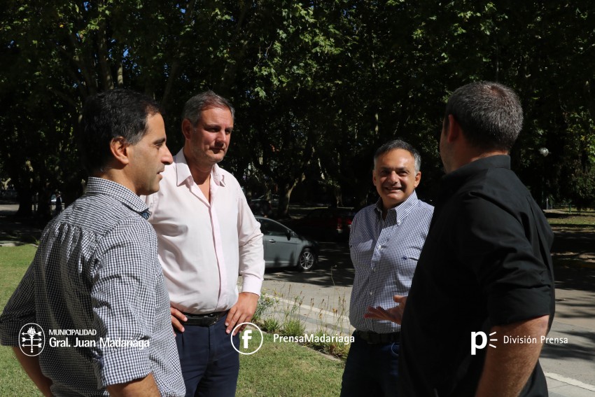 El senador provincial Franco Bagnato visit Madariaga
