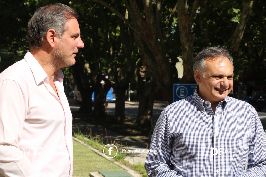 El senador provincial Franco Bagnato visit Madariaga
