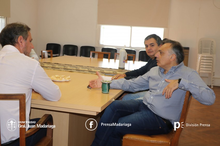 El senador provincial Franco Bagnato visit Madariaga