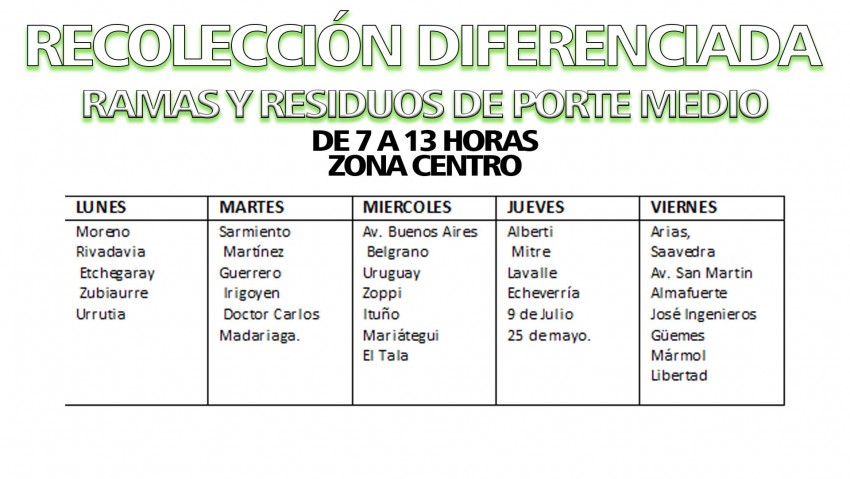 Bajo decreto qued� establecido el cronograma de recolecci�n de residuo