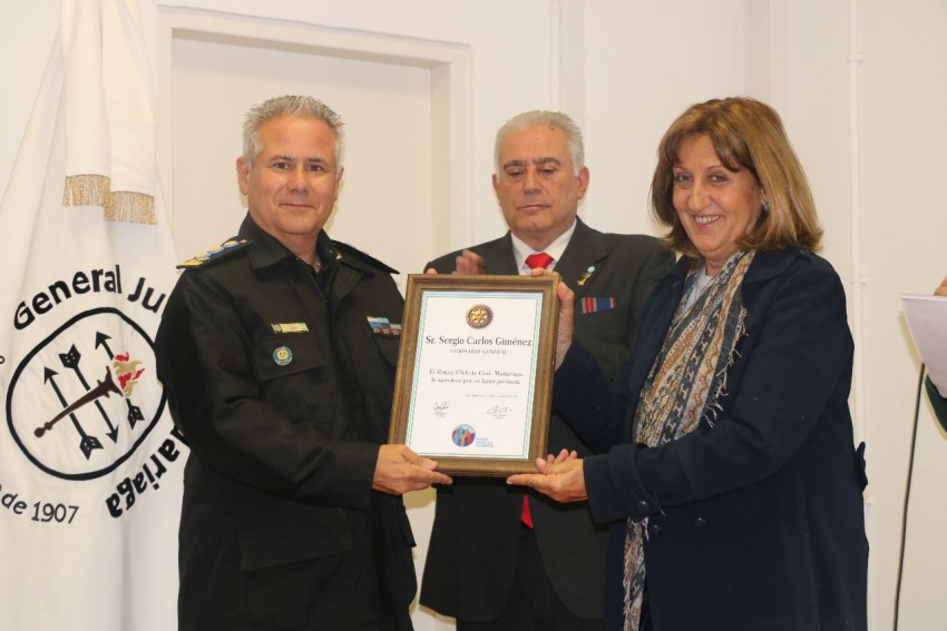 Reconocieron al comisario Sergio Gimnez con el premio Libertador Gene