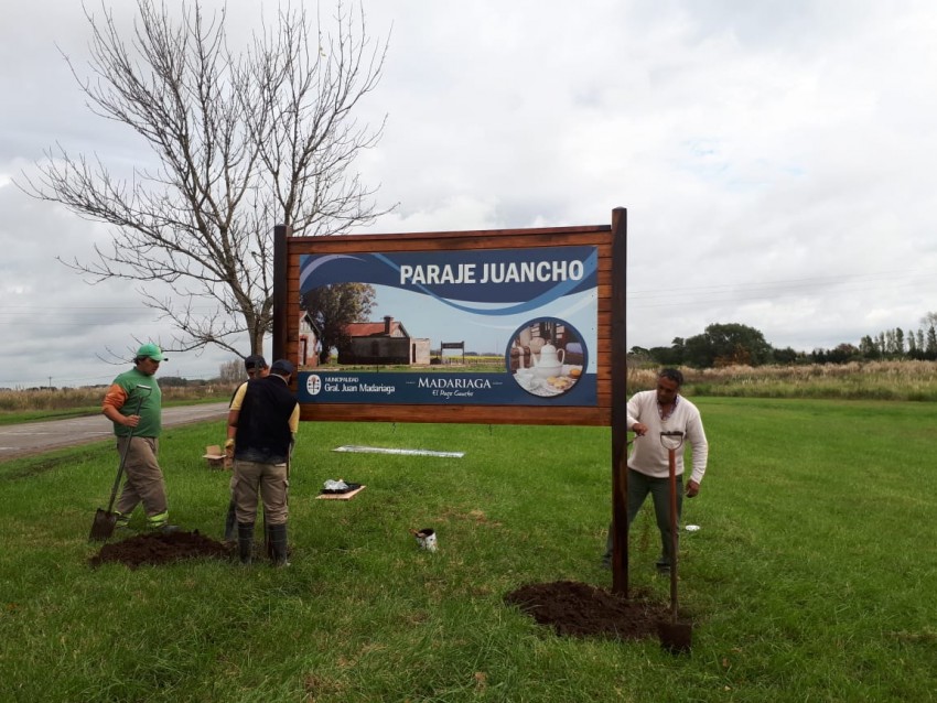 Colocaron cartelera indicativa en parajes Rurales