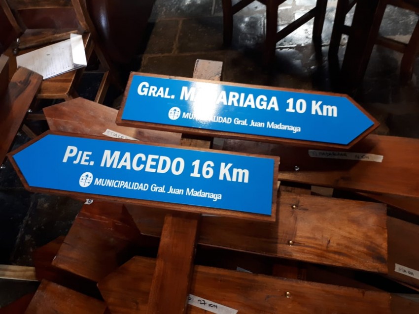 Colocaron cartelera indicativa en parajes Rurales