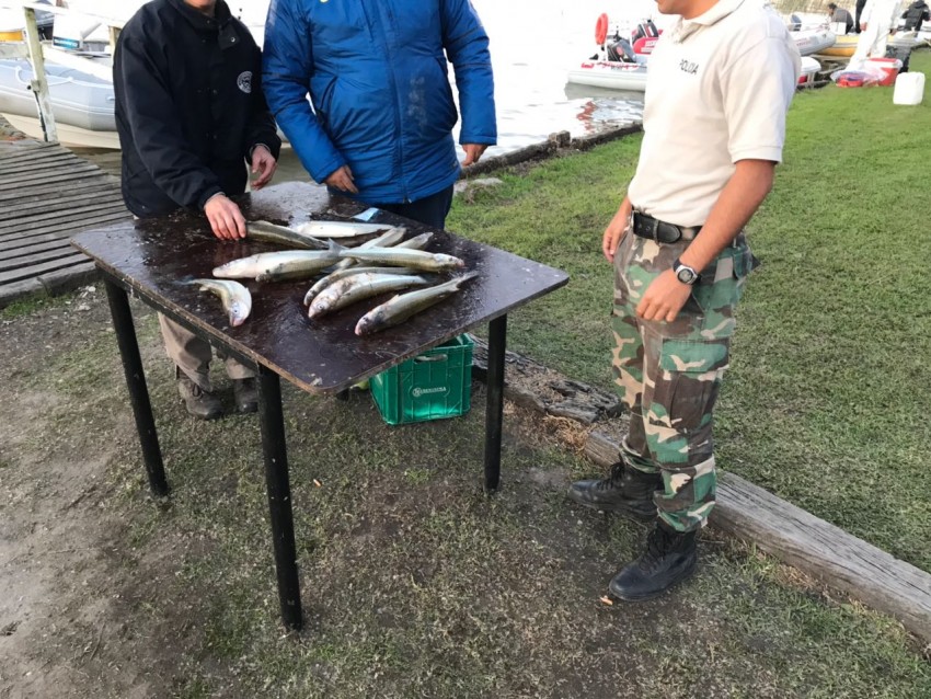 Control de cuota permitida de pesca en espejos de agua