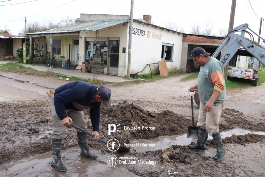 Construyen badenes de hormign en el barrio Belgrano